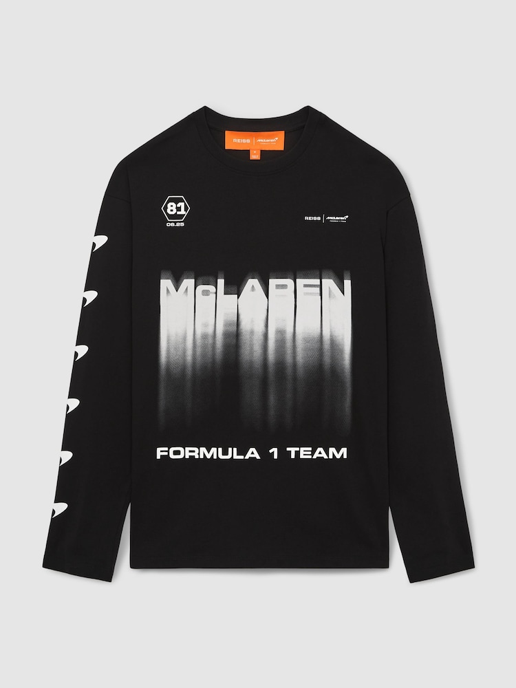 Reiss Black Silverstone McLaren F1 Team British GP T-Shirt Unisex Fit - Image 2 of 8
