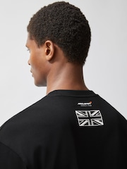 Reiss Black Silverstone McLaren F1 Team British GP T-Shirt Unisex Fit - Image 6 of 8