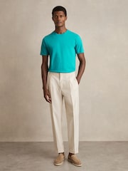 Reiss Seafoam Bless Marl Crew Neck T-Shirt - Image 3 of 5