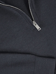 Reiss Midnight Navy Blackhall 3-9 yrs Merino Wool Half-Zip Funnel Neck Jumper - Image 4 of 4