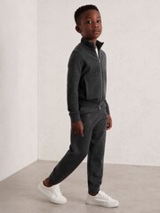 Reiss Derby Grey Melange Billings Joggers - Image 1 of 4