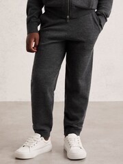 Reiss Derby Grey Melange Billings Joggers - Image 3 of 4