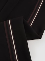 Reiss Black Robyn Side-Stripe Wide-Leg Trousers - Image 7 of 7