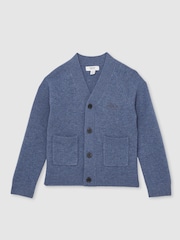 Reiss Dark Airforce Blue Station Cardigan - Image 2 of 4