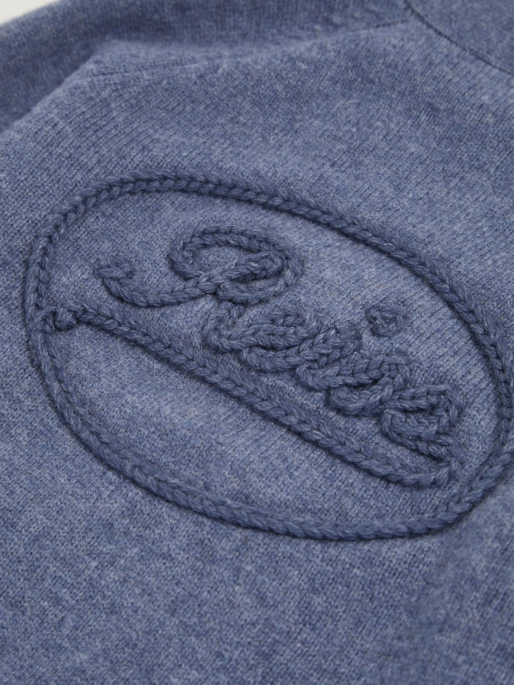 Reiss Dark Airforce Blue Station Cardigan - Image 4 of 4