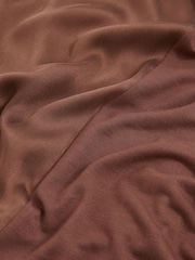Reiss Mocha Brown Ruby Silk-Front Cami Top - Image 7 of 7