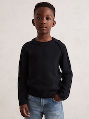 Reiss Navy Foulton Jumper - Image 1 of 3
