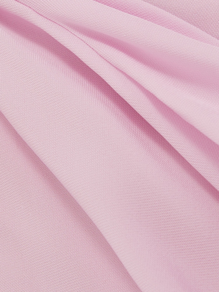 Reiss Pink Elina 4-9 yrs Draped Tuck Sleeveless Dress - Image 2 of 2
