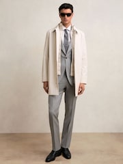 Reiss Light Stone Logan Removable Gilet Hybrid Overcoat - Image 3 of 9