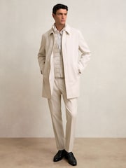 Reiss Light Stone Logan Removable Gilet Hybrid Overcoat - Image 8 of 9