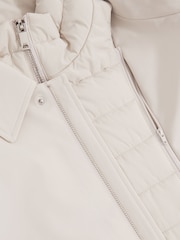 Reiss Light Stone Logan Removable Gilet Hybrid Overcoat - Image 9 of 9