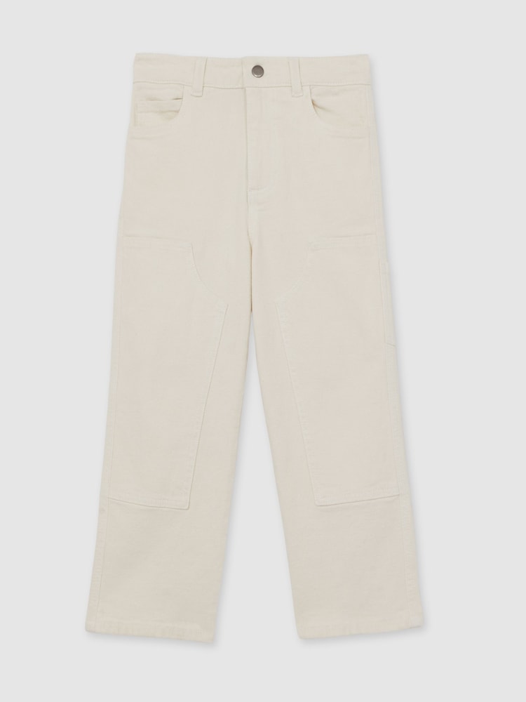 Reiss Off White Hydro 9-13 yrs Straight-Leg Carpenter Jeans - Image 2 of 4 Reiss Off White Hydro 9-13 yrs Straight-Leg Carpenter Jeans - Image 2 of 4