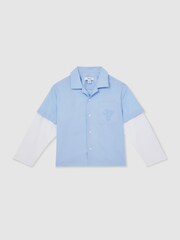Reiss Blue/White Grayson Shirt - Image 2 of 4