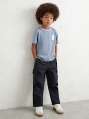 Reiss Navy Garret Trousers - Image 1 of 4