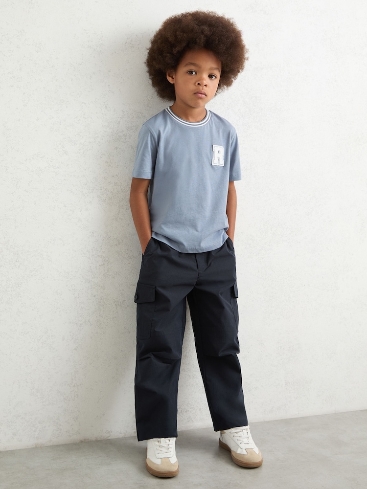 Reiss Navy Garret Trousers - Image 1 of 4