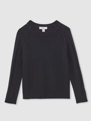 Reiss Navy Foulton Jumper - Image 1 of 4