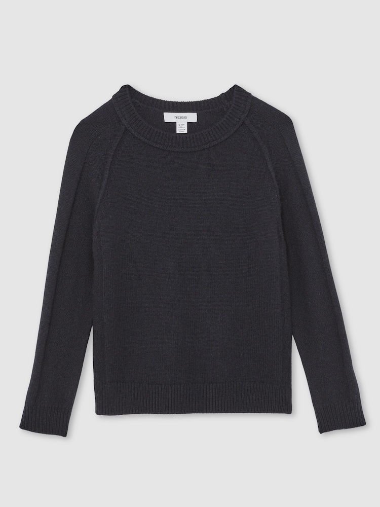 Reiss Navy Foulton Jumper - Image 1 of 4