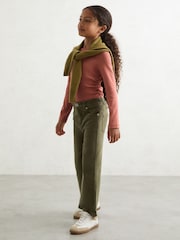 Reiss Rose Trina Cotton Ruched Long-Sleeve T-Shirt with Stretch - Image 3 of 4