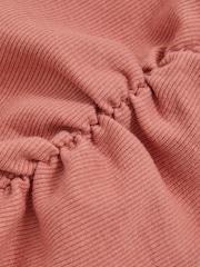 Reiss Rose Trina Cotton Ruched Long-Sleeve T-Shirt with Stretch - Image 4 of 4
