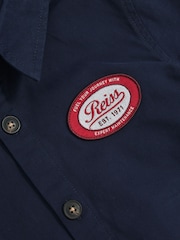 Reiss Navy Prescott 9-13 yrs Cotton Removable-Hood Motor Cars Jacket - Image 5 of 5