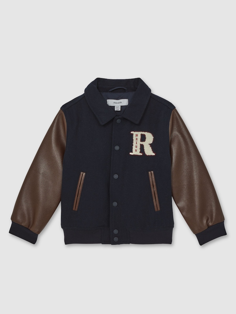 Reiss Navy/Brown Rison Jacket - Image 2 of 5