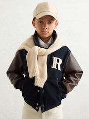 Reiss Navy/Brown Rison Jacket - Image 4 of 5