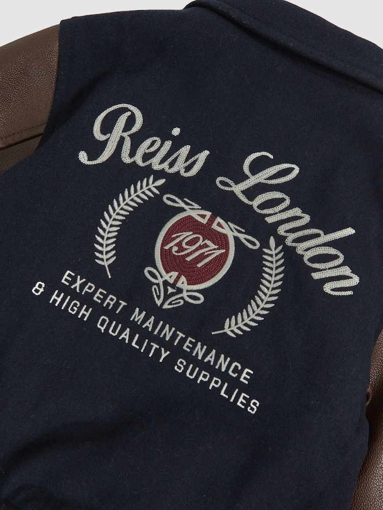 Reiss Navy/Brown Rison Jacket - Image 5 of 5
