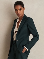 Reiss Jade Wool-Blend Single-Breasted Suit Blazer - Imagen 1 de 7