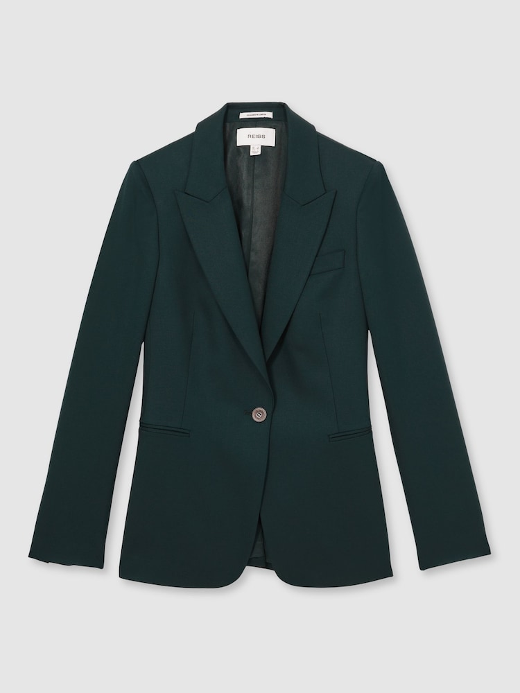 Reiss Jade Wool-Blend Single-Breasted Suit Blazer - Imagen 2 de 7 Reiss Jade Wool-Blend Single-Breasted Suit Blazer - Imagen 2 de 7