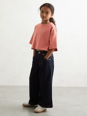 Reiss Rose Alex Cotton Oversized Cropped T-Shirt - Image 3 of 4
