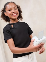 Lipsy 2 Pack Bow Eyelet Detail Tops (5-16yrs) - Imagen 3 de 7