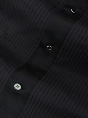 Reiss Black Marcel Slim Fit Cotton Double-Cuff Dinner Shirt Regular-Fit - Image 7 of 7