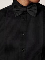 Reiss Black Marcel Regular Fit Cotton Double-Cuff Dinner Shirt Regular-Fit - Image 3 of 8