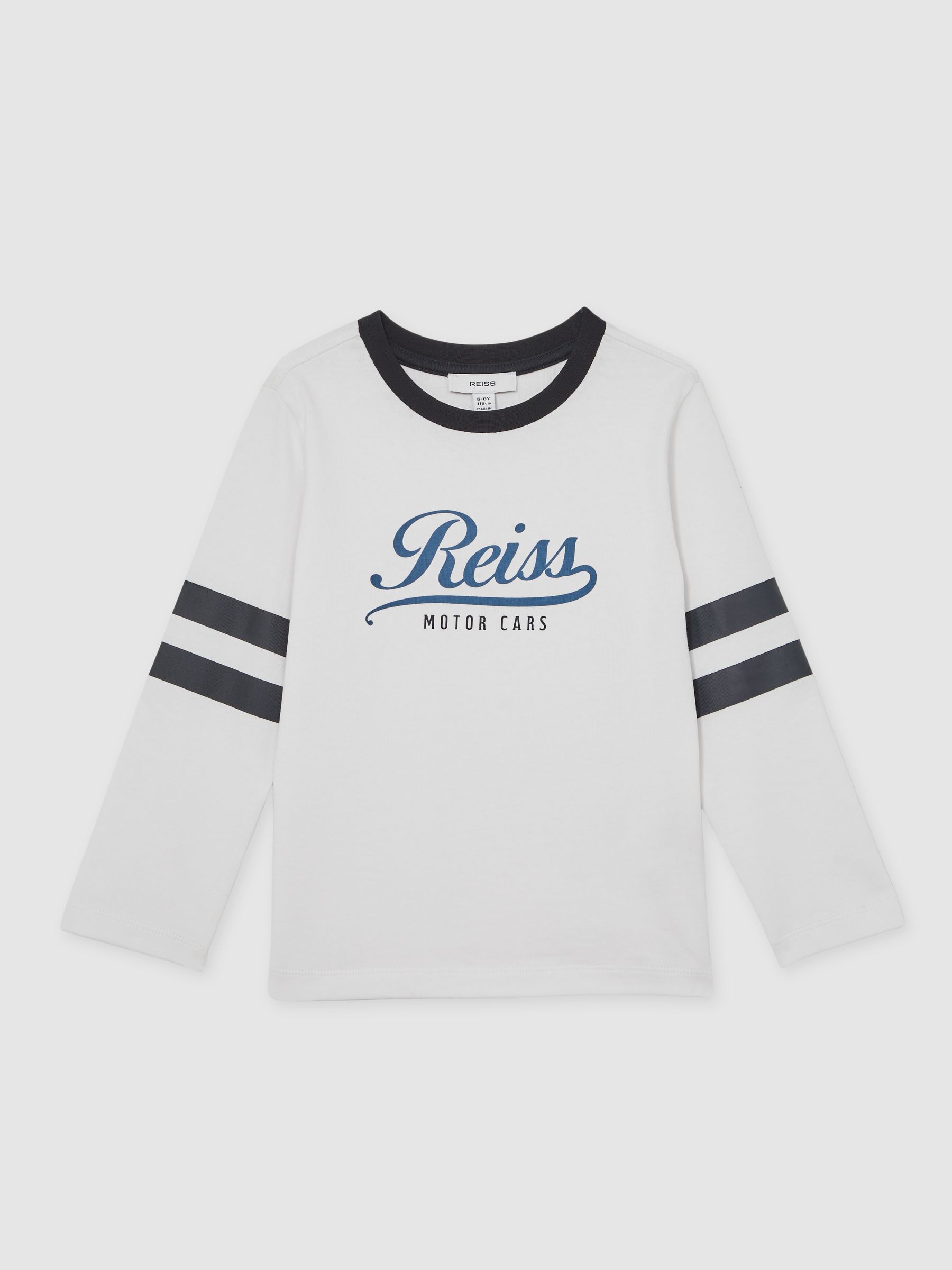 Reiss White/blue T-shirt In White