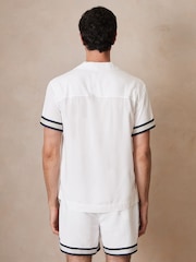 Blanco - Reiss Valbonne Reiss | Ché Stripe-Cuff Shirt - Imagen 5 de 6
