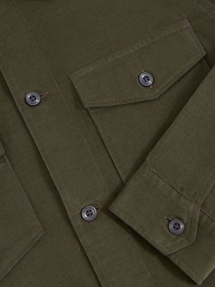 Reiss Khaki Green Kai Shirt - Image 7 of 7 Reiss Khaki Green Kai Shirt - Image 7 of 7