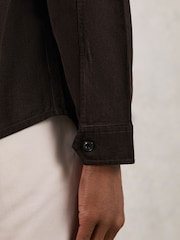 Reiss Brown Kai Shirt - Image 5 of 7
