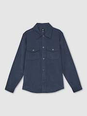 Reiss Airforce Blue Kai Shirt - Image 2 of 6