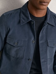 Reiss Airforce Blue Kai Shirt - Image 4 of 6