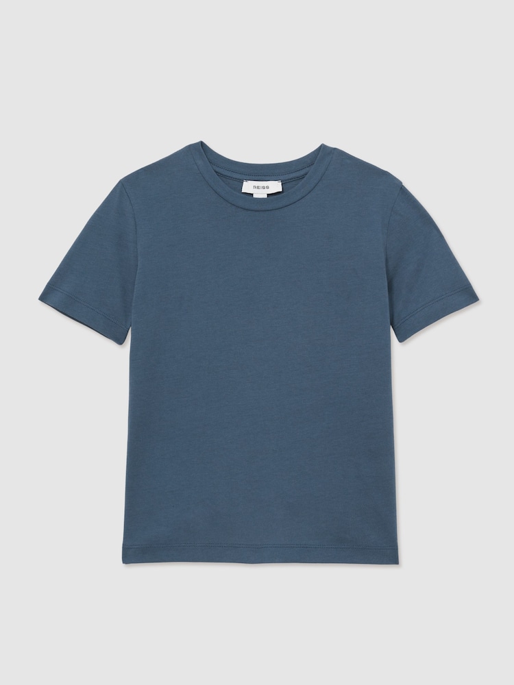 Reiss Ocean Blue Bless 13-14 yrs Crew Neck T-Shirt - Image 1 of 4