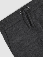 Reiss Derby Grey Melange Billings 13-14 yrs Merino Wool Cuffed Joggers - Image 4 of 4