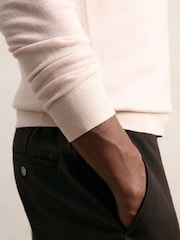 Reiss Beige Blackhall Merino Wool Half-Zip Jumper - Image 5 of 7
