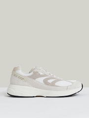 Reiss Off White/Stone Nido Trainers - Image 1 of 6
