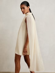 Reiss Felix Draped Chiffon Sleeveless Mini Dress - صورة 3 من 6
