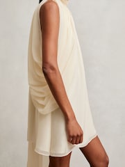 Reiss Felix Draped Chiffon Sleeveless Mini Dress - صورة 4 من 6