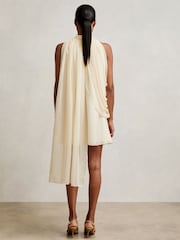Reiss Felix Draped Chiffon Sleeveless Mini Dress - صورة 5 من 6