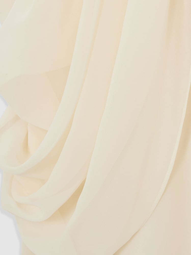 Reiss Felix Draped Chiffon Sleeveless Mini Dress - صورة 6 من 6