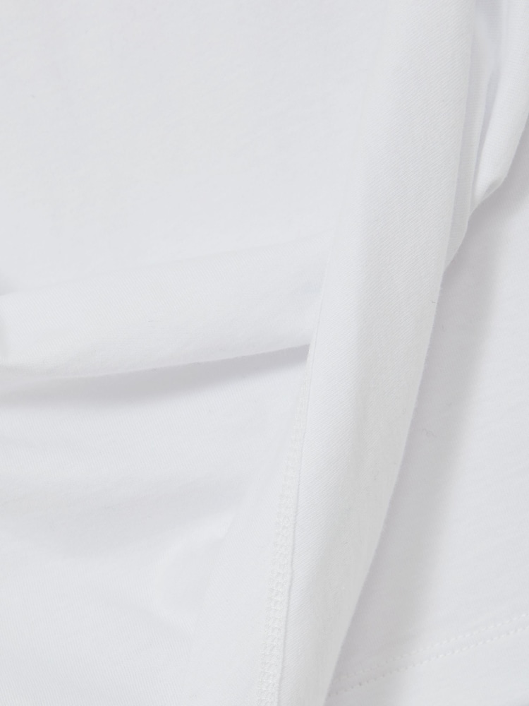 Reiss White Tilly Cotton Drape T-Shirt - Image 5 of 5