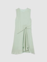 Reiss Sage Elina 4-9 yrs Draped Tuck Sleeveless Dress - Image 2 of 4