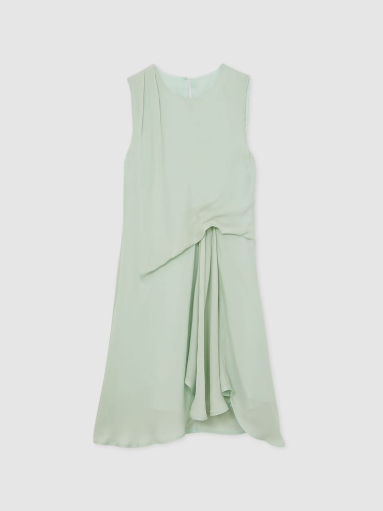 Reiss Sage Elina 4-9 yrs Draped Tuck Sleeveless Dress - Image 2 of 4